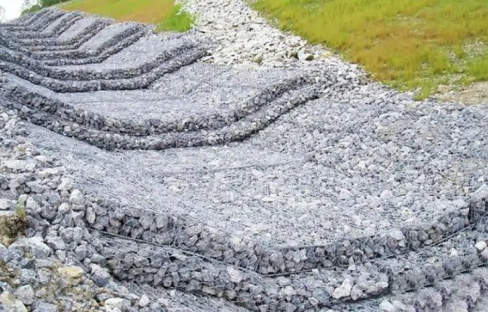 گابیون چیست انواع گابیون تشکی